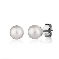 Pendientes Ray Milano Mujer in Oro blanco Perla 0.80 Ct 4700/12 - 4700/12